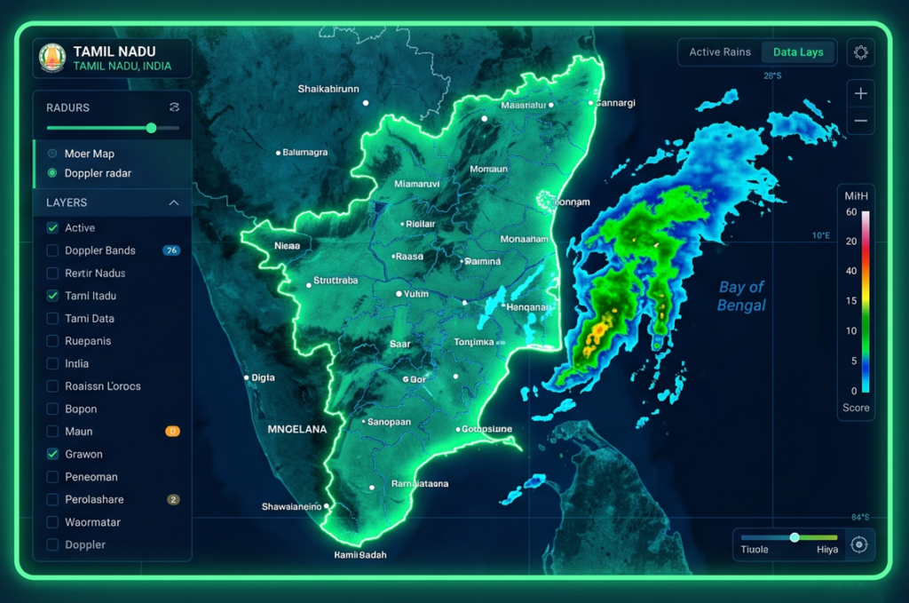 TNVOX Live Tamil Nadu Rain Alerts & Weather Status: All 38 Districts Emergency Tracker